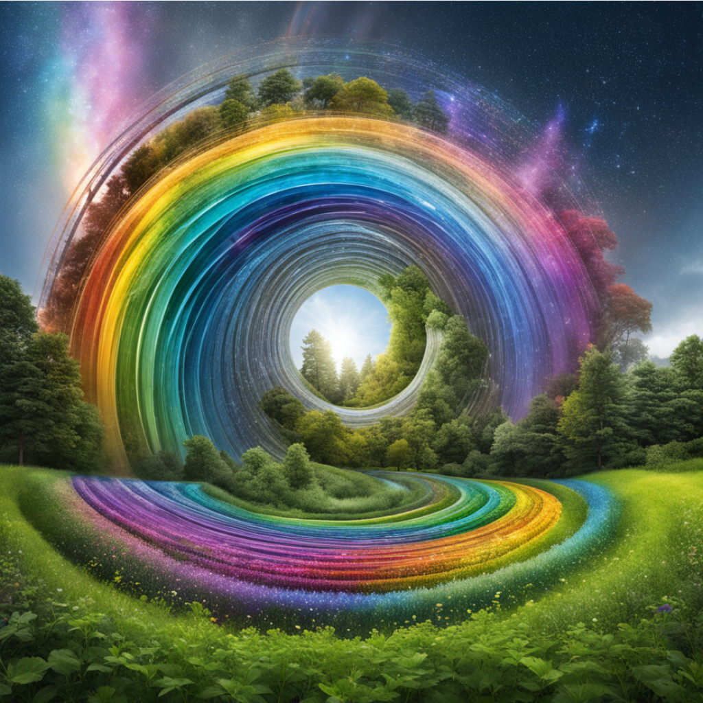 Regenbogenspirale